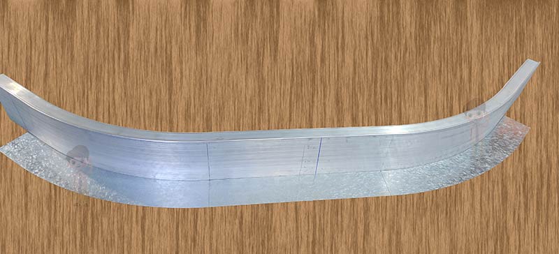 汽車(chē)鋁保險(xiǎn)杠拉彎